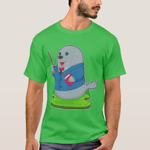 Camiseta Escola de Livro de Professores de Seal