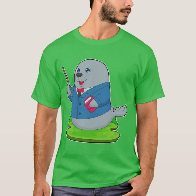 Camiseta Escola de Livro de Professores de Seal (Frente)