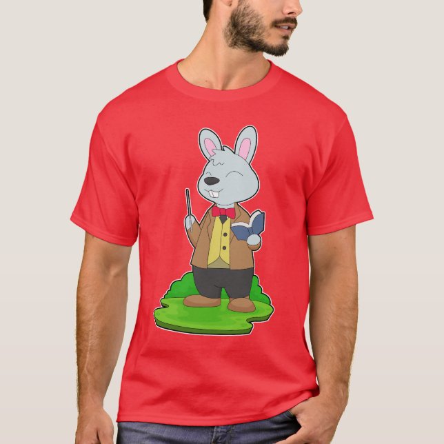 Camiseta Escola de Livros de Professores de Coelhos (Frente)