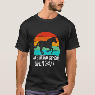 Camiseta Escola de Montaria do Papai Aberta 247 Cavalo Papa