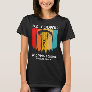 Camiseta Escola de Paraquedismo D B Cooper Portland Oregon 