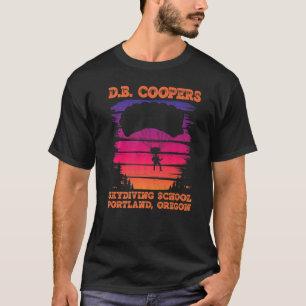 Camiseta Escola de Paraquedismo D B Coopers Portland Oregon