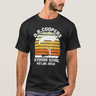 Camiseta Escola de Paraquedismo D B Coopers Portland Oregon