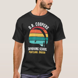 Camiseta Escola de Paraquedismo D B Coopers Portland Oregon