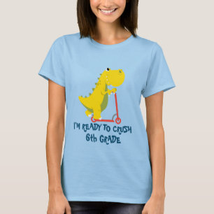Camiseta Escola de patinetes de caminhão de dinossauros do