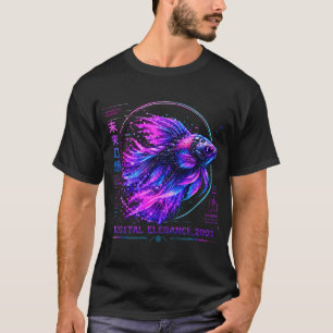 Camiseta Escola de Peixes Tetra Neon - Pintura Digital por