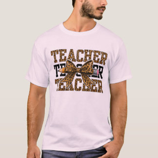 Camiseta Escola de Professora de Arco de Leopardo Lápis Sal