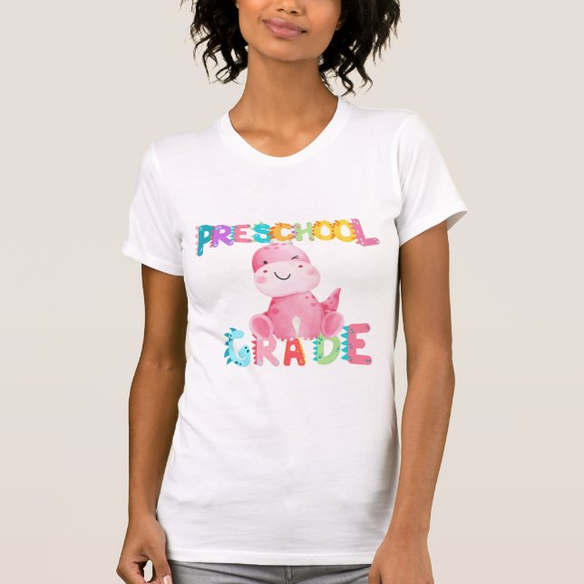 Camiseta Escola de Professores de Esquadrão da Pré-escola d (Frente)