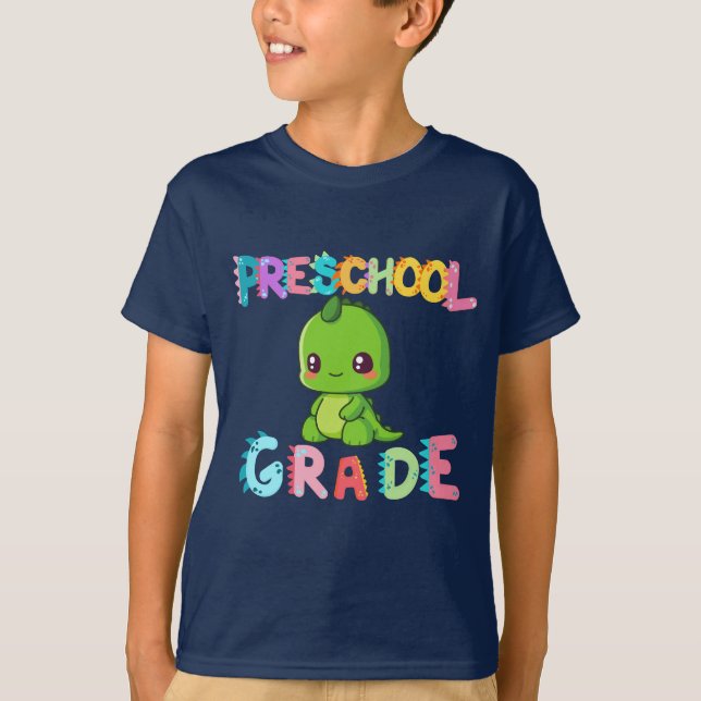 Camiseta Escola de Professores de Esquadrão da Pré-escola d (Frente)