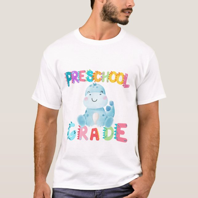 Camiseta Escola de Professores de Esquadrão da Pré-escola d (Frente)