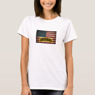 Camiseta Escola de Ranger do Exército - Bandeira Americana