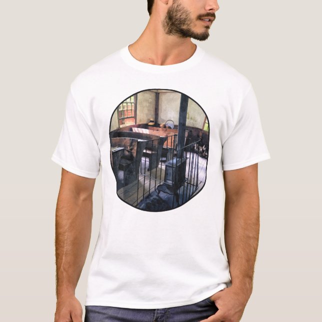 Camiseta Escola de Sala Única com Fogão (Frente)