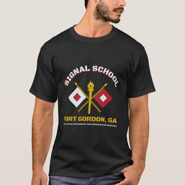 Camiseta Escola de Sinalização de Fort Gordon (Frente)