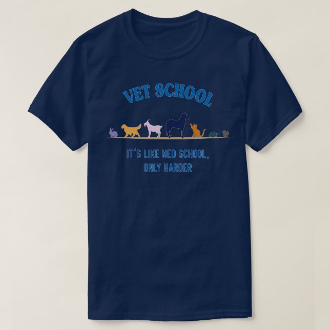 Camiseta Escola de veteranos como a escola de Medicina mas  (Frente do Design)