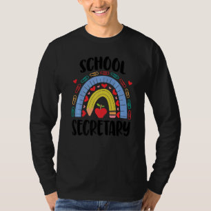 Camiseta Escola do Secretário Escolar Rainbow Acedamic
