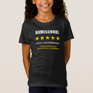 Camiseta Escola doméstica - Alto recomendado: Sarcástico en