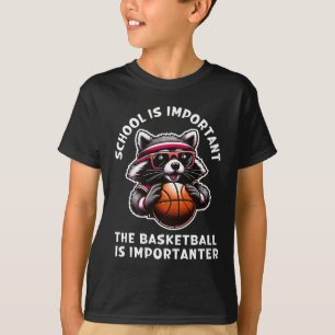 Camiseta Escola é importante basquete é importante