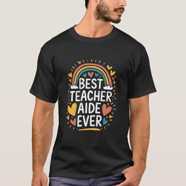 Camiseta Escola Ed e Assistente de Professor, Melhor Profes (Frente)