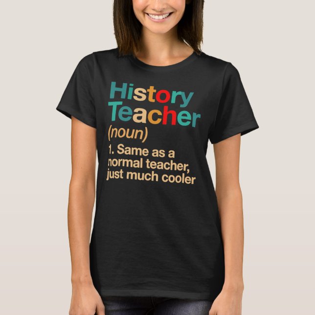 Camiseta Escola Engraçada De Definição De Professores De Hi (Frente)