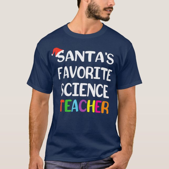 Camiseta Escola Engraçada de Professores de Ciência Favorit (Frente)