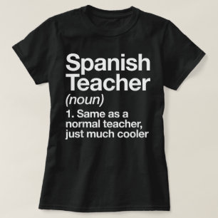 Camiseta Escola Engraçado de Definição de Professores Espan