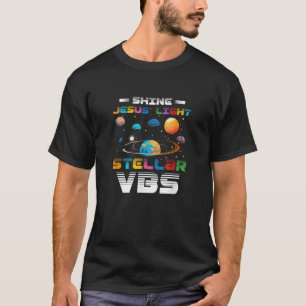 Camiseta Escola Estelar de Bíblias VBS Brilha Jesus Light C