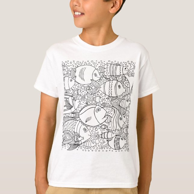 Camiseta Escola inspirada dos peixes (Frente)