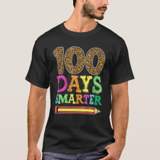 Camiseta Escola Leopardo 100 Dias Mais Inteligente , Crianç