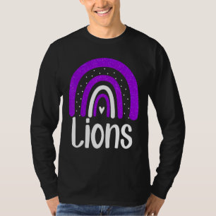 Camiseta Escola Lions Mascot Rainbow Lion Esportivo