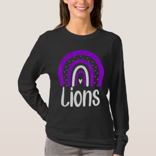 Camiseta Escola Lions Mascot Rainbow Lion Esportivo