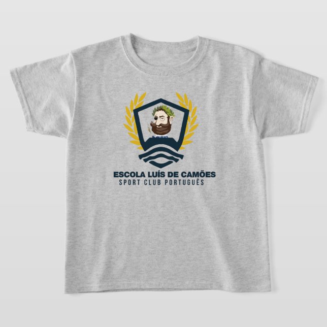 Camiseta Escola Luis de Camoes - Camisa-T para Crianças (Postura )