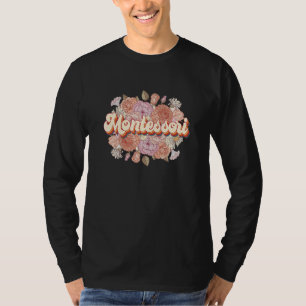 Camiseta Escola Montessori Floral Montessori Chá Montessori