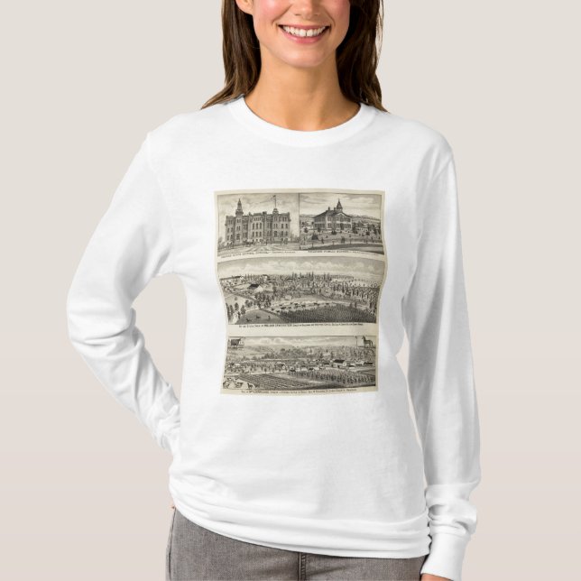 Camiseta Escola normal do estado de Kansas (Frente)