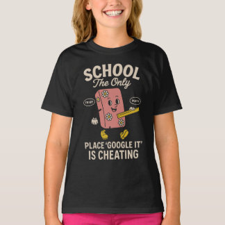 Camiseta Escola O Local Onde Colar é Google