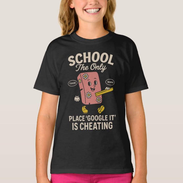 Camiseta Escola O Local Onde Colar é Google (Frente)