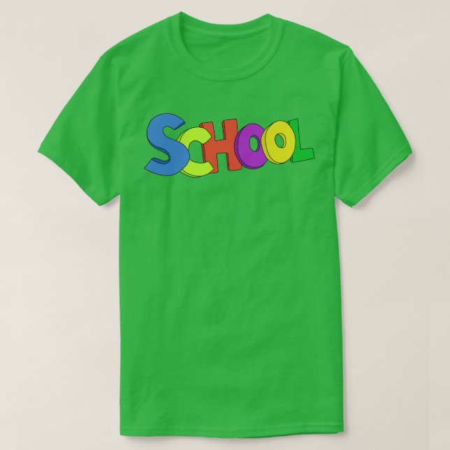 Camiseta Escola para Professores e Crianças (Frente do Design)