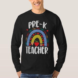 Camiseta Escola Pré K Professor Rainbow Acedamic