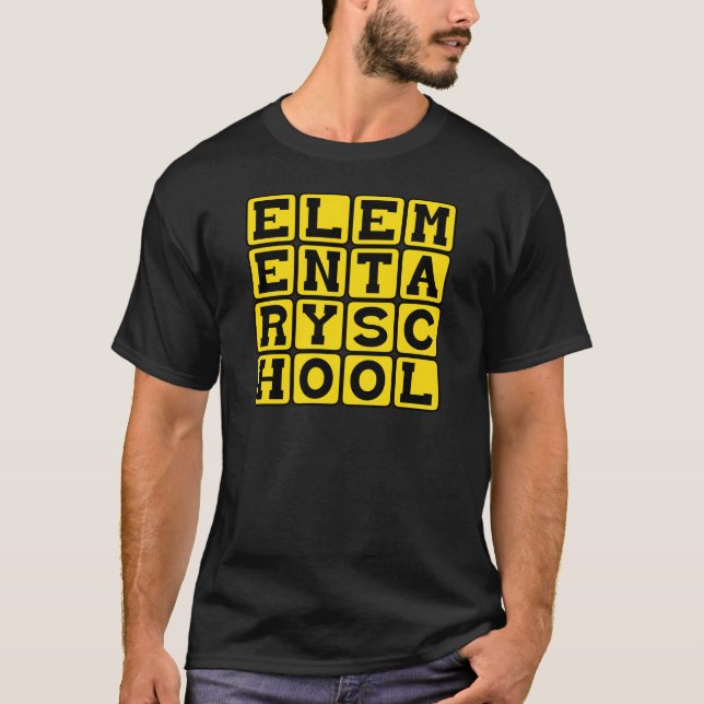 Camiseta Escola Primária, Escola de Gramática (Frente)