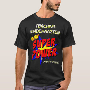 Camiseta Escola Secundária Professora Superheroína Superpot