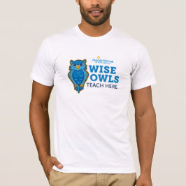 Camiseta Escola Virtual da Flórida Wise Owls Ensinam Aqui