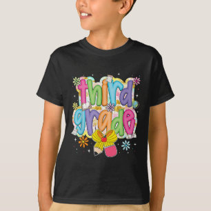 Camiseta Escolar Elegante Terceira Série De Volta à Escola