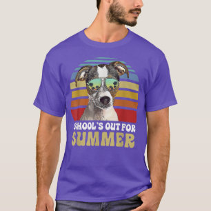 Camiseta Escolas Fora para o Verão de Terrier Dog Professor