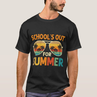 Camiseta Escolas Fora Para O Verão No Dia Passado De Profes