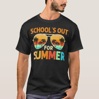 Camiseta Escolas Fora Para O Verão No Dia Passado De Profes