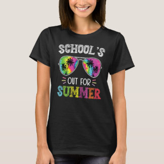 Camiseta Escolas Fora Para Professora De Verão No Dia Passa