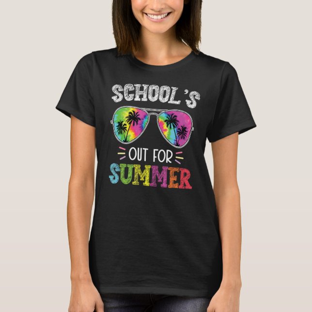 Camiseta Escolas Fora Para Professora De Verão No Dia Passa (Frente)