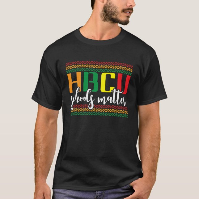 Camiseta Escolas HBCU Importam Jovens Negras Educados (Frente)