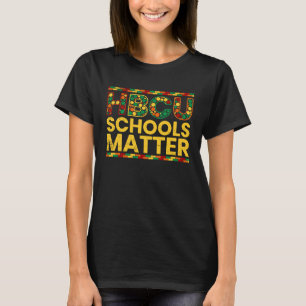Camiseta Escolas HBCU Importam Kid de Formando HBCU Preto H