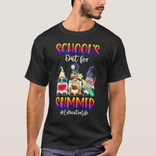 Camiseta Escolas Saídas Para Gnomos De Trio De Verão No Dia
