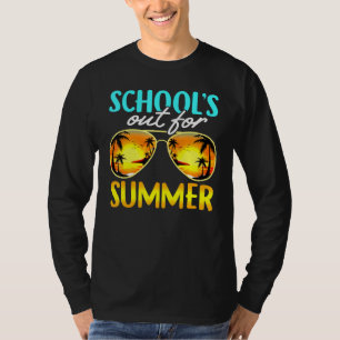 Camiseta Escolas Saídas Para O Verão, Óculos De Sol Praia S